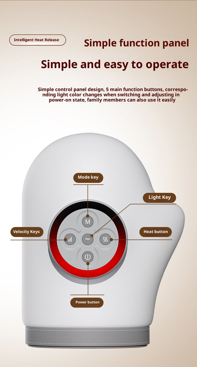 Air Pressure Electric Hand Massager with Heat Therapy – Finger & Palm Pain Relief