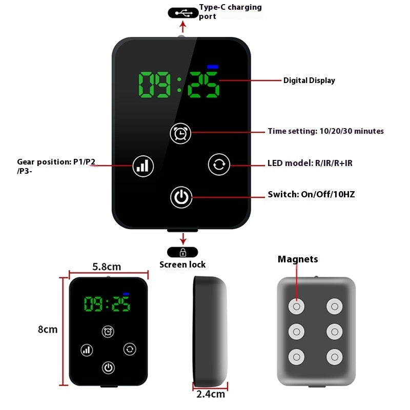 Knee Infrared Pain Red Light Physiotherapy Massage Kneecap Physiotherapy Instrument